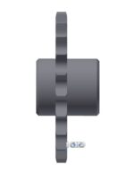 Kettenrad mit beids. Nabe 10B-1 Z=22 D=25+Nut – Bild 3